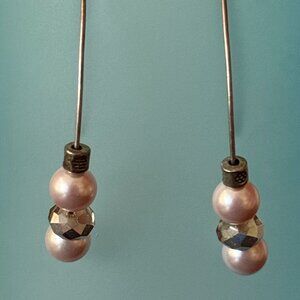 3/$17 Petite Pink Pearl Pierced Earrings